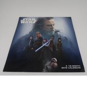 2018 Star Wars Episode VIII The Last Jedi Wall Calendar - Disney